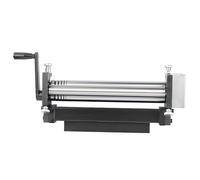 Macchina per laminazione manuale a manovella, piegatrice per lamiere morbide, zincata da 1,2 mm e capacità del filo di 3 mm, strumento di formatura a rullo sottile per HVAC, gioielli, laboratori fai