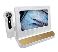 Macchina per l'analisi del Cuoio capelluto Analizzatore di capelli e follicoli per diagnosi della pelle, sistema di scansione digitale con schermo LCD, tester di umidità 50X 200X per uso in