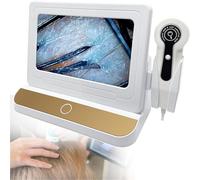 Macchina per l'analisi del Cuoio capelluto Analizzatore per capelli e diagnosi della pelle con schermo LCD HD digitale, tester di umidità 50X 200X, microscopio, strumento cura del salute