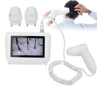Macchina per l'analisi del Cuoio capelluto Analizzatore per capelli e pelle, microscopio digitale LCD da 5 pollici con obiettivo 50X/200X, scanner portatile e ricaricabile per capelluto, tes