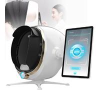 Macchina per l'analisi della Pelle del Viso, analizzatore della Pelle con Display LCD, rilevatore di Pelle, 8 analisi spettrali/14 indicatori rilevabili/archiviazione su Cloud,White-13.3in