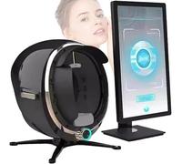 Macchina per l'analisi della pelle del viso, scanner professionale da 13,3"/21,5" per pori, acne, idratazione, report personalizzabili, per centri estetici e centri benessere(Black,21.5 in)