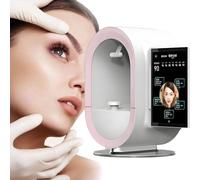 Macchina per l'analisi della pelle professionale per il viso - Imaging AI, strumento diagnostico per il viso ad alta definizione per saloni e spa, informazioni personalizzate sulla pelle,Pink