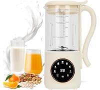 Macchina per latte di soia automatica 9 in 1, 1400 ml, con autopulente, 16 lame per latte di mandorle, latte d'avena, latte vegetale, succo con timer di ritardo 24 ore, acqua bollente e mantenimento