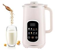 Macchina Per Latte Di Soia E Noci 8 In 1 Macchina Automatica Per Latte Di Avena E Mandorle Da 1,2 Litri Con Schermo Intelligente A 12 Lame E Led, Timer 18 Ore E Mantenimento In Caldo 2 Ore