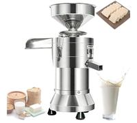 Macchina per latte di soia, Grande macchina per latte di soia in acciaio inossidabile, Efficiente produzione automatica di latte di noci con separazione delle scorie, Macinino elettrico