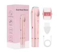 Macchina Per Le Donne- Epilatore Impermeabile Da 400 MAh Di Due Teste, Rasatura Elettrica Versatile Per Donne | Macchine Per Rasori Elettrici Anche La Pulizia Dei Capelli Pubblici, La Pelle Del Corpo