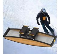 Macchina per L'equilibrio degli Sci, Simulatore di Sci, Design Realistico E Resistenza Regolabile, Attiva I Muscoli dei Glutei E delle Gambe, per Migliorare La Resistenza, L'equilibrio