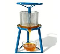 Macchina Per L'estrazione Del Miele Con Pressa, Pressa Manuale Da 5 Litri Per Cera D'api, Estrattore Di Miele Grezzo, Elevata Resa Di Succo, Con Base Triangolare, Per Cera D'api, Frutta E Verdura