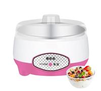 Macchina per lo yogurt, 4.72x6.3in macchina per yogurt automatica, produttore di yogurt con contenitore interno in acciaio inossidabile, 1.2L strumento di latte elettrico multifunzionale, produttore