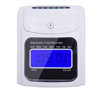 Macchina per l'orologio, Orologi elettronici for il controllo e presenze Macchina elettronica for la rilevazione e presenze Scheda di lavoro dei dipendenti Batteria disponibile in caso di interruzione