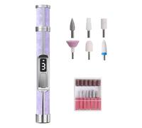Macchina per lucidare le unghie, batteria ricaricabile, rosa, blu, viola, grigio argento, rimozione calli delle unghie, smalto elettrico per unghie, uso senza fili a lunga durata, per donne e ragazze