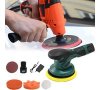 Macchina per lucidatura a barilotto vibrante - Macchina a tamburo per macinazione con ricarica rapida, 6 livelli regolabili, indicatore della batteria e motore con nucleo in rame