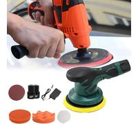 Macchina per lucidatura a barilotto vibrante - Macchina a tamburo per macinazione con ricarica rapida, 6 livelli regolabili, indicatore della batteria e motore con nucleo in rame