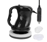 Macchina per lucidatura e ceratura ad alta per auto, buffer automatico da 12 V 40 W con doppio pad, lucidatrice portatile senza fili per uso domestico e all’aperto, inclusi (Un nero)
