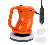 Macchina per lucidatura e ceratura ad alta per auto, buffer automatico da 12 V 40 W con doppio pad, lucidatrice portatile senza fili per uso domestico e all’aperto, inclusi (B arancione)