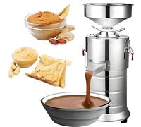 Macchina Per Macinare Arachidi E Sesamo Da 15Kg/h - Finezza Di Macinazione Regolabile, Macinacaffè Elettrico Commerciale Da 1100W, Macinacaffè Per Salsa Di Sesamo, Per Arachidi