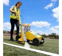 Macchina per Marcatura di Linee Macchina per La Tracciatura di Erba da Campo da Gioco, Carrello per La Tracciatura Laterale con Larghezza Della Linea Regolabile, Applicatore di Vernice Spray