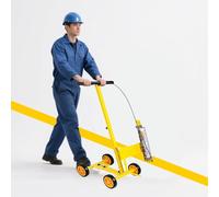 Macchina per Marcatura di Linee Macchina Traccialinee Portatile e a Spinta, Macchina Traccialinee con Larghezza di Linea Regolabile da 5 a 15 Cm, per Traccialinee di Parcheggi di Garage di Fabbriche