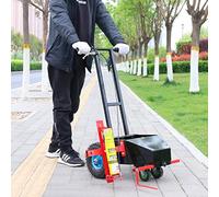 Macchina Per Marcatura Di Linee Resistente Applicatore di segnaletica orizzontale per parcheggi, macchina di trasferimento a ruota, con regolazione della larghezza, con vernice per strade o