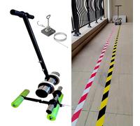 Macchina Per Marcatura Di Linee Resistente Applicatore manuale di nastro adesivo con bacchetta per marcatura pavimenti, macchine per la tracciatura delle linee del campo da gioco, nastro ade