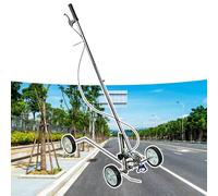 Macchina per marcatura stradale a spinta manuale, macchina per disegnare linee a spruzzo freddo per pavimentazione, erba e tappeto erboso, compatibile con qualsiasi spruzzatore airless per parcheggi