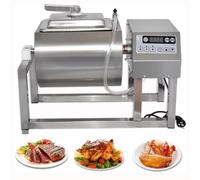 Macchina per marinatura sottovuoto da 39 libbre/18 l, Macchina per marinatura Commerciale per Carne, per Manzo, Maiale, Montone e Verdure, Macchina per marinatura della Carne a Tre velocità, rotazion