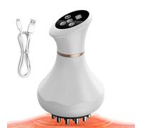 Macchina per Massaggi | Massaggiatore Manuale Senza Fili con Funzione Riscaldamento - Spazzola Per Massaggio Dei Meridiani | per Uomini e Donne per Schiena Collo Spalle Braccia Gambe e Addominali
