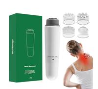 Macchina per massaggio del collo, strumento massaggiatore delicato con 4 testine massaggianti, strumento per spalle, per donne, familiari, amici, casa, viaggi, tutti i giorni