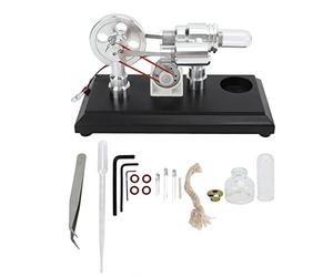 Macchina per Motori Stirling,Laboratorio di Fisica Strumento Motore Stirling Modello di Motore Laboratorio di Fisica Strumento Motore a Cilindri per Esperimento di Scienza Fisica Educativa