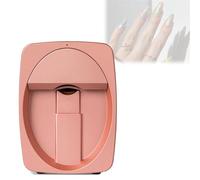 Macchina per nail art 3D completamente automatica, supporta WiFi/fai da te, pronta in 30 secondi, stampante digitale mobile, salone per unghie domestico.(Pink)