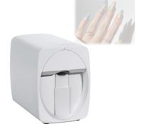Macchina per nail art 3D completamente automatica, supporta WiFi/fai da te, pronta in 30 secondi, stampante digitale mobile, salone per unghie domestico.(White)