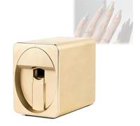 Macchina per nail art 3D completamente automatica, supporta WiFi/fai da te, pronta in 30 secondi, stampante digitale mobile, salone per unghie domestico.(Brass)