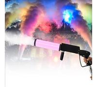 Macchina per nebbia di CO2, pistola a nebbia a mano, macchina per nebbia a canna con effetto luci a LED, nebulizzatore, pistola a fumo con tubo del gas da 3 metri per festa in discoteca