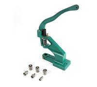 Macchina per Occhielli a Mano 10mm con Punzonatrice, Pressa Manuale Occhielli Professionale, Kit Utensili 3 Fustelle, Montaggio Robusto, Attrezzo Multifunzione per Sartoria Insegne Tende e