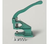 Macchina per Occhielli con Passacavo a Pressione Manuale - Robusta e Durevole, di Alta Precisione - Include 3 Fustelle e 1500 Anelli di Tenuta - Ideale per Negozi di