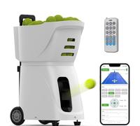 Macchina per palline da tennis con capacità elevata, lunga durata della batteria e telecomando per la pratica