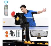 Macchina per Palline da Tennistavolo con Effetti Multipli/Alto/Basso/Destra/Sinistra,Macchina Automatica per Ping Pong,Macchina per Tennistavolo,Robot Ping Pong/Tennistavolo per Allenamento,200Balls