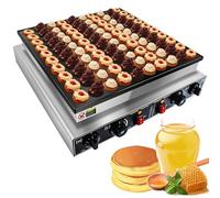 Macchina per pancake commerciale, 50 fori, 1700 W, riscaldamento rapido, antiaderente, elettrica, per muffin, waffle, con timer, manopola di controllo della temperatura, mini macchina per pa