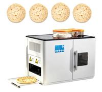 Macchina Per Pane Piatto Elettrica, Macchina Per Chapati Automatica | Temperatura Regolabile, Spessore Regolabile, Funzionamento con Un Pulsante, Impasto Automatico con Miscelazione e Lavorazione