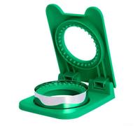 Macchina per pane sandwich in acciaio inox con taglierino integrato per panini senza crosta a prova di perdite, compatibile con tutti i tipi di pane e lavabile in lavastoviglie (verde)