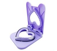 Macchina per pane sandwich in acciaio inox con taglierino integrato per panini senza crosta a prova di perdite, compatibile con tutti i tipi di pane e lavabile in lavastoviglie (viola)