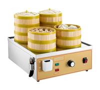 Macchina Per Panini Al Vapore Commerciale, Piroscafo Elettrico Per La Colazione, 30-110 ℃ Regolazione Della Temperatura, Allarme Di Carenza D'acqua, Per Panini Per La Colazione E Dessert,A