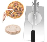 Macchina per Pasta Acciaio Inossidabile 22cm, Uso Domestico e Commerciale | Pressa manuale per impasto, adatta per pizza e pasticceria, funziona come sfogliatrice per lavorazione impasti