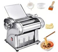 Macchina per Pasta Commerciale In Acciaio Inossidabile, Macchina per Noodles con 8 Spessori Regolabili, Tagliapasta e Rullo Completamente Automatico per Pasta Fresca e Ravioli Type 2