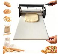 Macchina per Pasta e Sfoglia Manuale, Regolazione 0,5-25mm, Sfogliatrice Pieghevole Salvaspazio in Acciaio Inox per Cucina e Laboratorio(B)