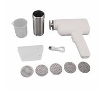 Macchina per pasta elettrica, macchina automatica per spaghetti e noodles (Bianco)