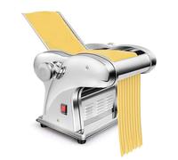 Macchina Per Pasta Elettrica, Macchina Per Tagliatelle Automatica Con Rullo Per Pasta E Tagliaspaghetti, Macchina Per Pasta In Acciaio Inossidabile Con 6 Impostazioni Di Spessore