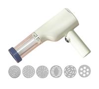 Macchina per pasta elettrica portatile, macchina elettrica per la pasta, macchina per pasta ricaricabile, affettatrice per noodle, tagliatelle con 6 forme diverse, pressa per pasta wireless per