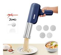 Macchina per Pasta Elettrica Portatile, Macchina per Fare Noodle Senza Fili 9 Accessori, Ricaricabile Macchina per la Pasta Fresca per Spaghetti/Fettuccine